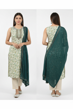 Elegant Everyday Ethnic Women’s Kurti Pant Dupatta Set