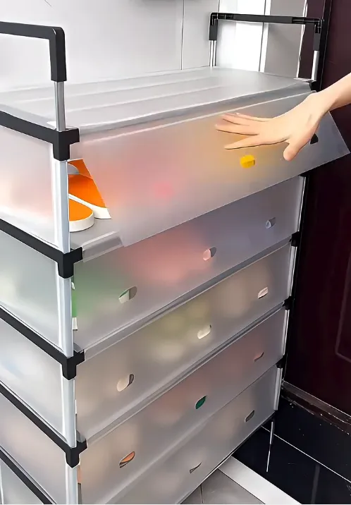 ποΈ Stackable Plastic Storage Drawer Organizer β Multi-Layer Space-Saving Cabinet for Home & Office β¨