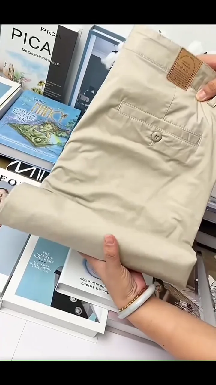 π Menβs Beige Strait Fit Chino Pants β Cotton Casual & Formal Wear Trousers β¨