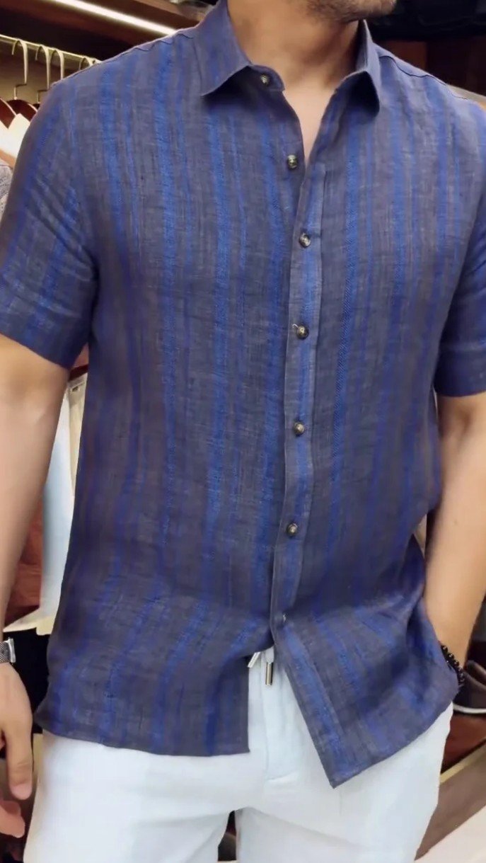Highlander Men Popcorn Textured Printed Checked Casual Shirt - Image 2