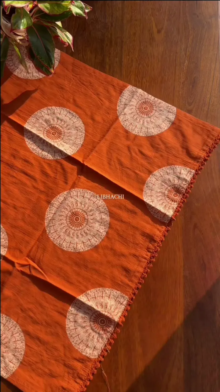 Premium Cotton Suit Set – Orange - Image 5