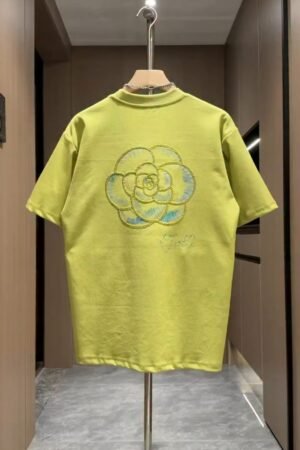 Lime-Green short Sleeved Crewneck T-shirt