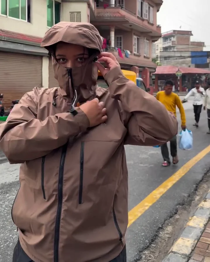 Waterproof Hooded Rain Jacket - Image 2
