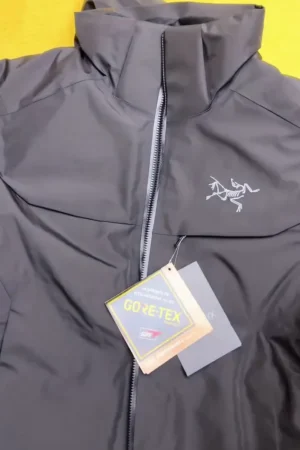 Matte Black Waterproof Hooded Rain Jacket