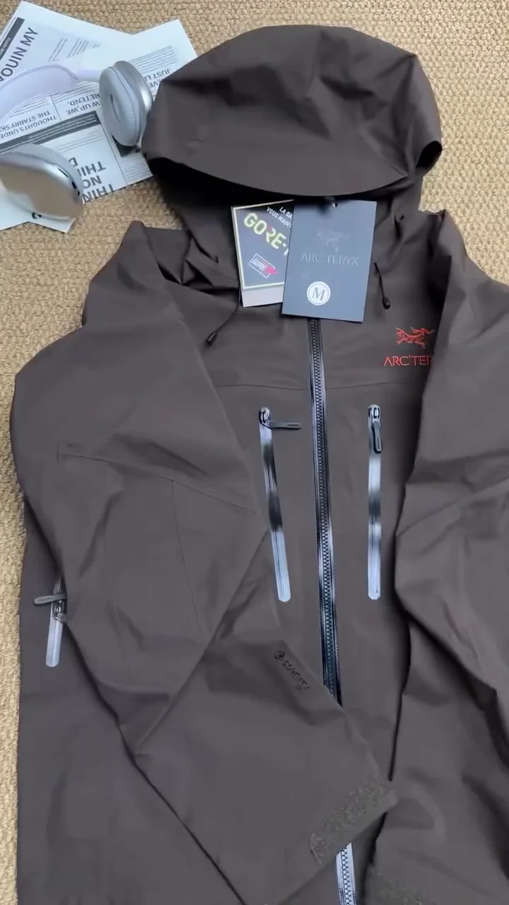 Chocolate Brown Waterproof Hooded Adventure Shell Jacket
